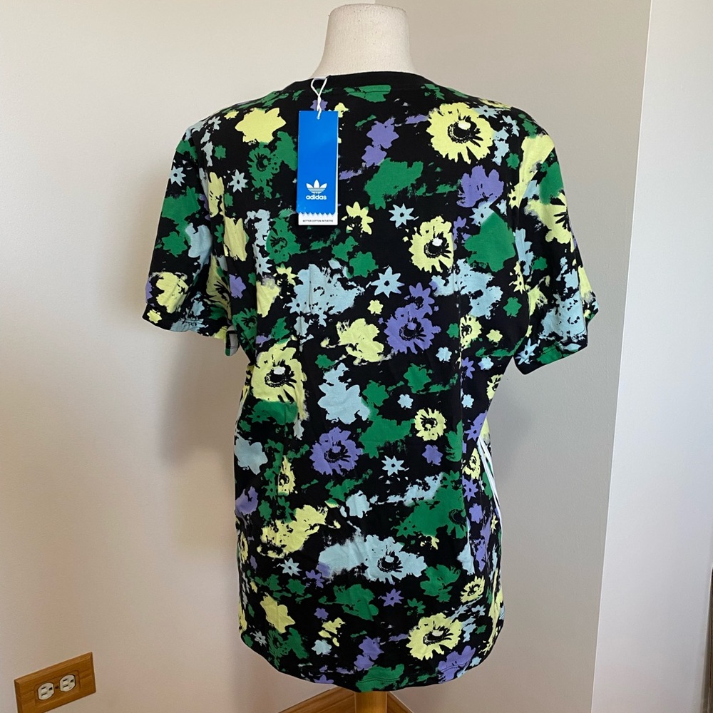 Floral Adidas Tee - Picture 2 of 7